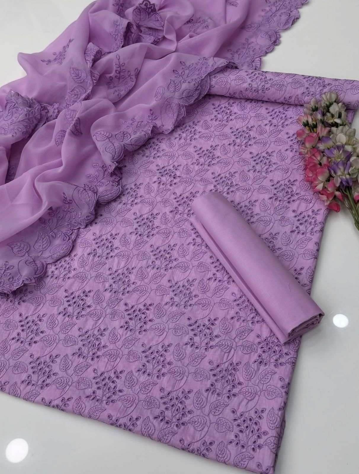 Lawn Computer chicken Kari Suit- Zinc - Image 3