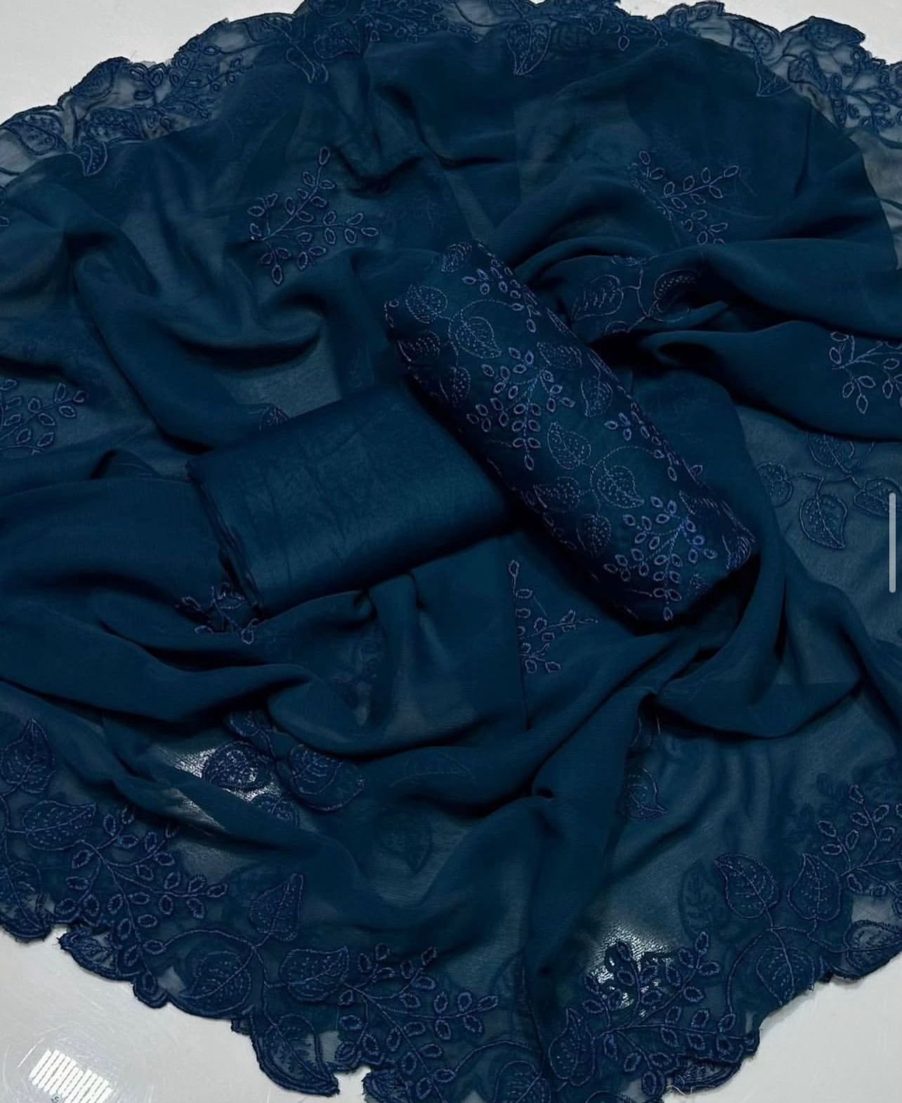 Lawn Computer chicken Kari Suit- Pista - Image 5