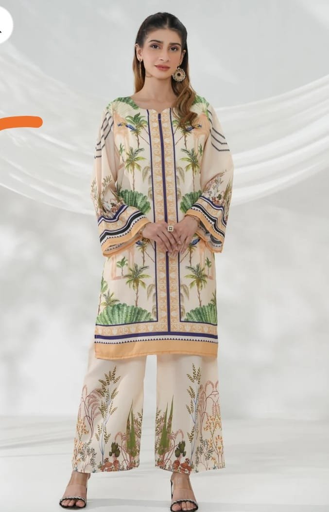 Women’s Polly Lawn 2-Piece Dress – Straight Shirt & Trouser