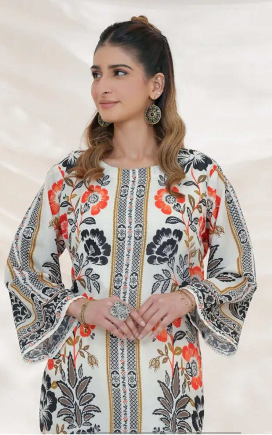 Women’s Polly Lawn 2-Piece Dress – Straight Shirt & Trouser - Image 4